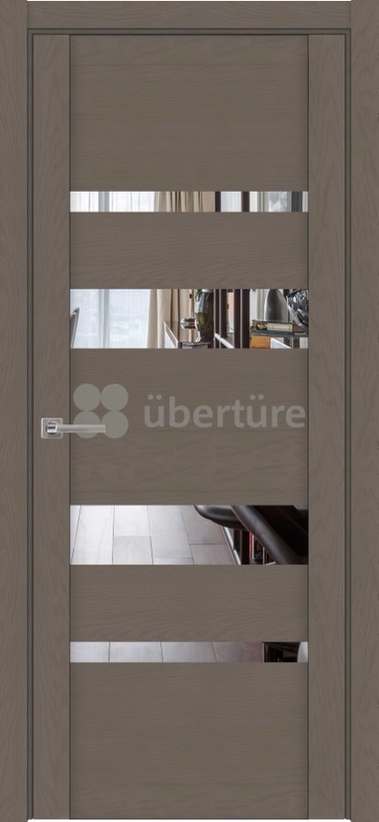 Межкомнатные двери экошпон Uberture Soft Touch 30013 (с зеркалом)