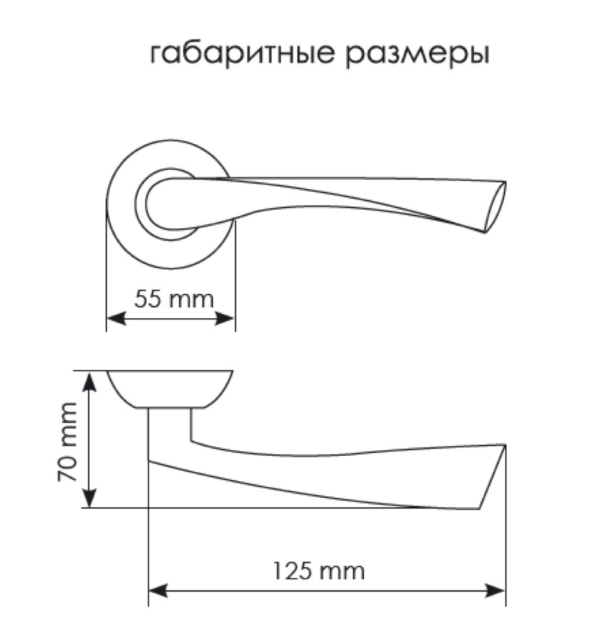 Ручка дверная Morelli Капелла MH-01