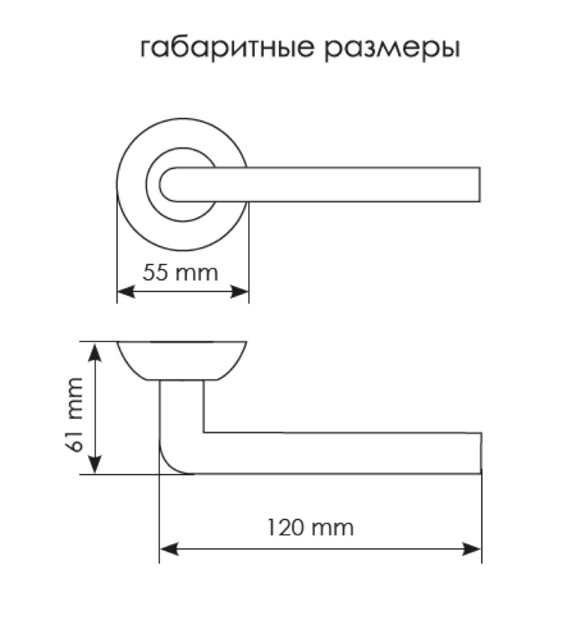 Ручка дверная Morelli Колонна MH-03