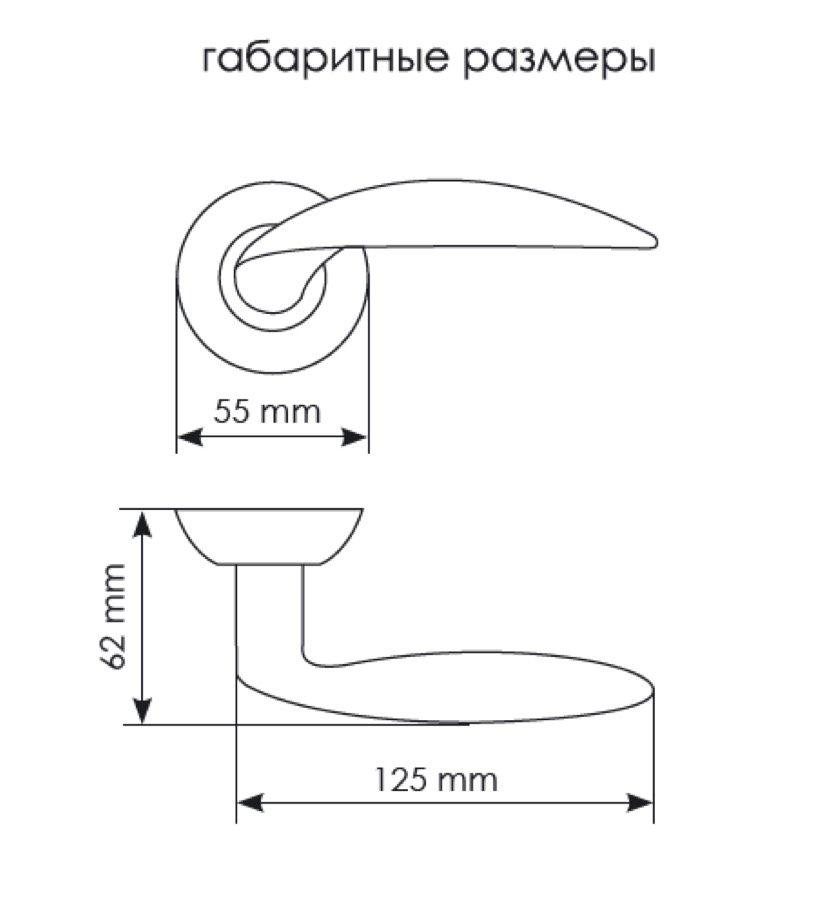 Ручка дверная Morelli Портал MH-07