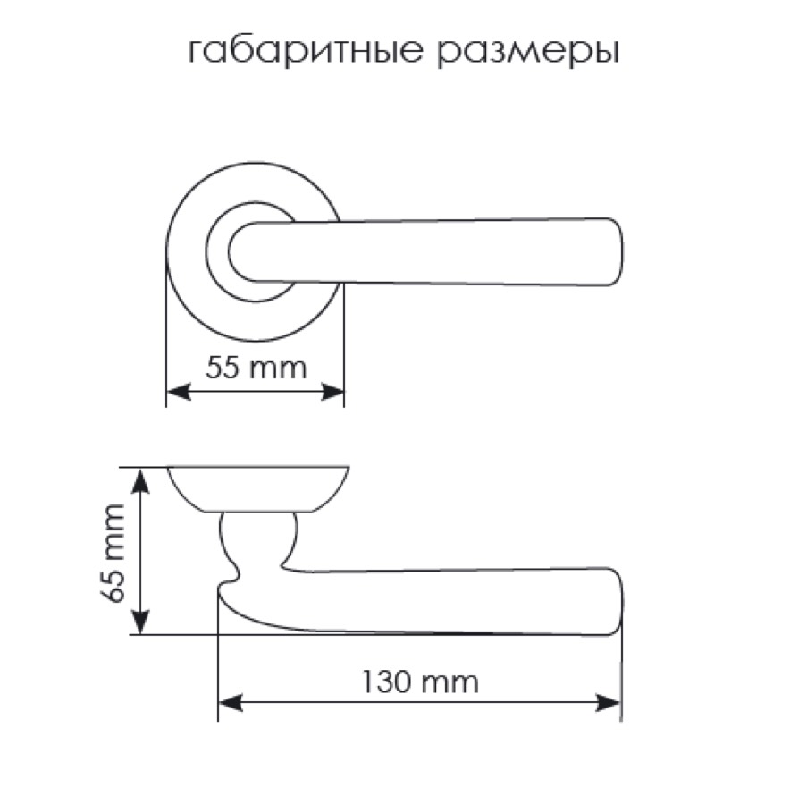 Ручка дверная Morelli HERMITAGE-1 MH-30