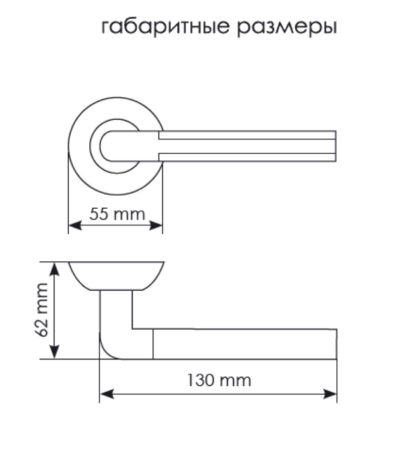 Ручка дверная Morelli Мозаика MH-11