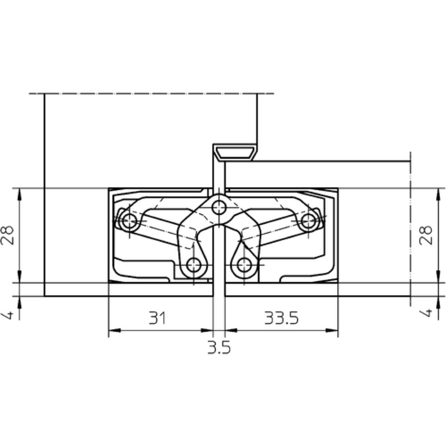 Петля скрытой установки SIMONSWERK TECTUS TE 340 3D