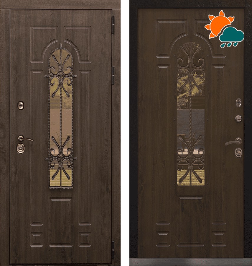 Входная металлическая дверь CommandDoors Лацио 3К с ковкой
