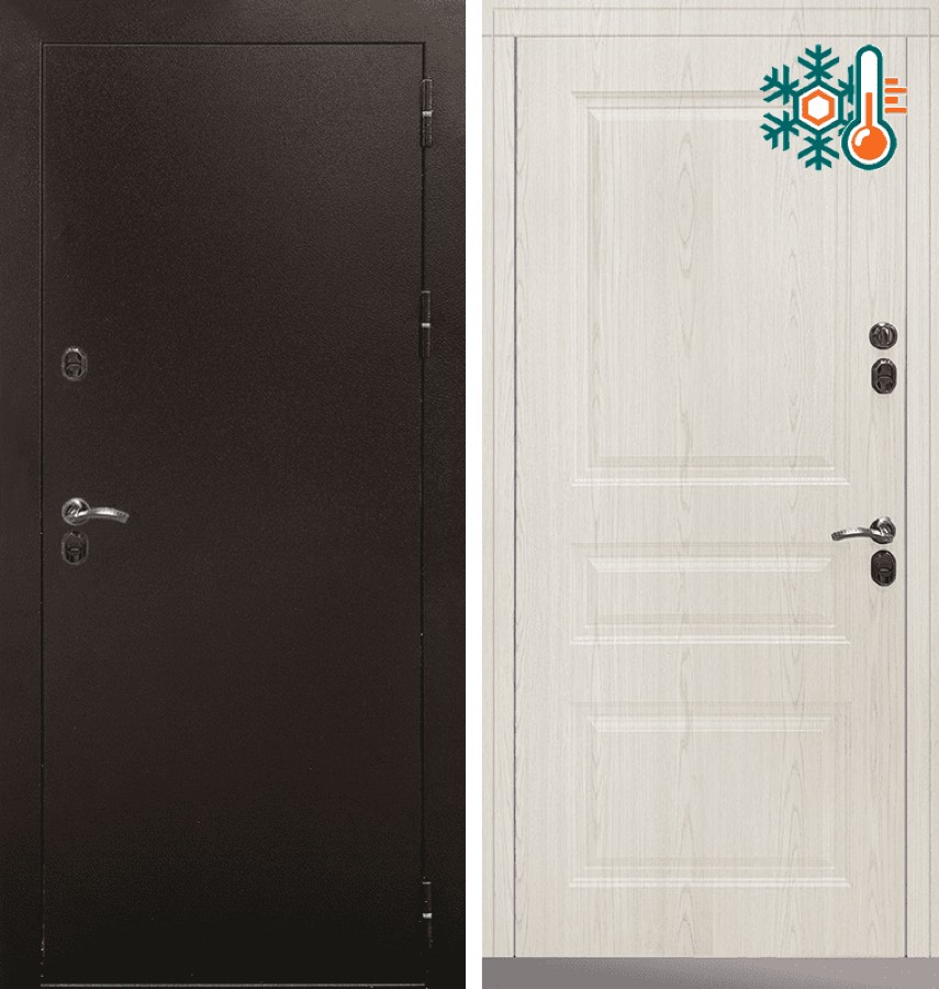 Входная металлическая дверь CommandDoors Сибирь Термо Стандарт