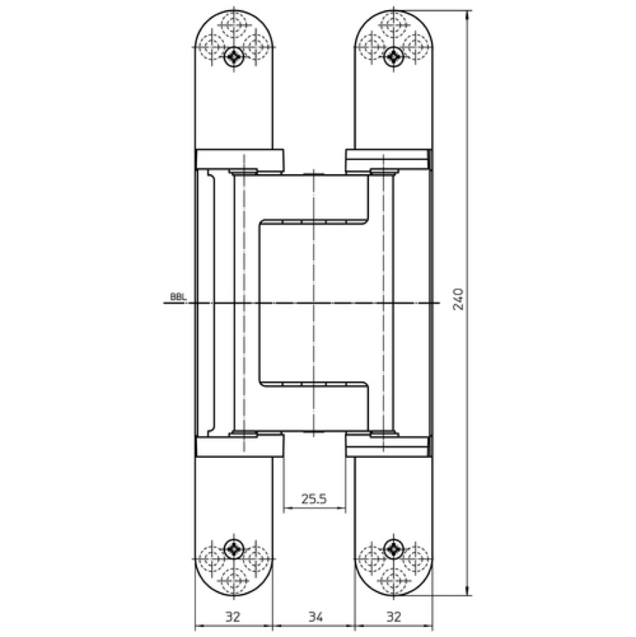 Петля скрытой установки SIMONSWERK TECTUS TE 640 3D A8