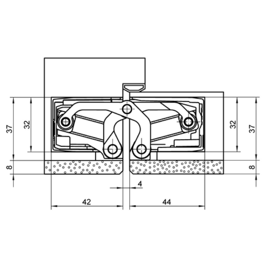 Петля скрытой установки SIMONSWERK TECTUS TE 640 3D A8