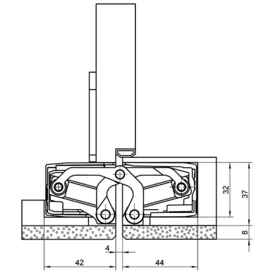 Петля скрытой установки SIMONSWERK TECTUS TE 640 3D A8