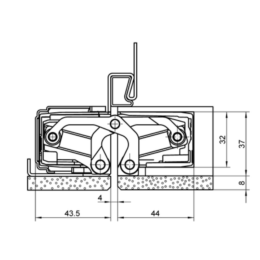 Петля скрытой установки SIMONSWERK TECTUS TE 640 3D A8