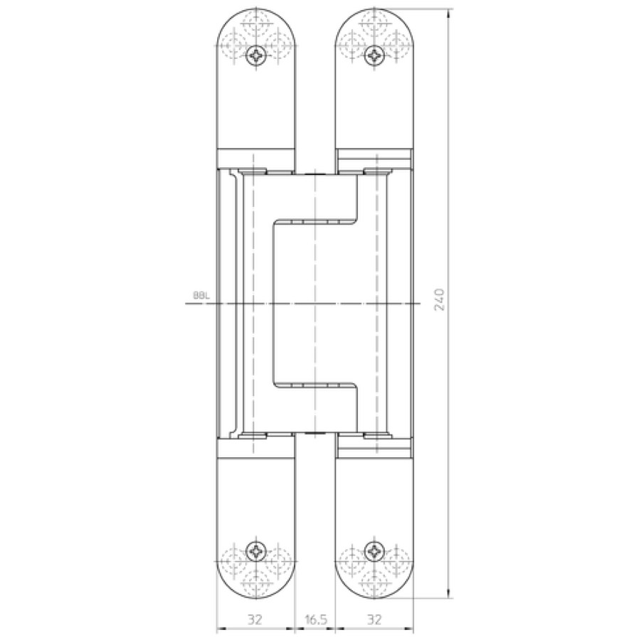 Петля скрытой установки SIMONSWERK TECTUS TE 640 3D