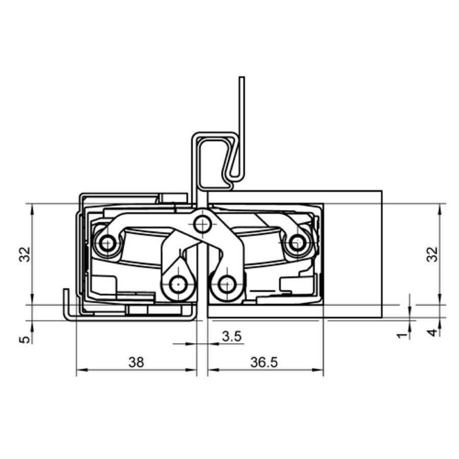 Петля скрытой установки SIMONSWERK TECTUS TE 640 3D