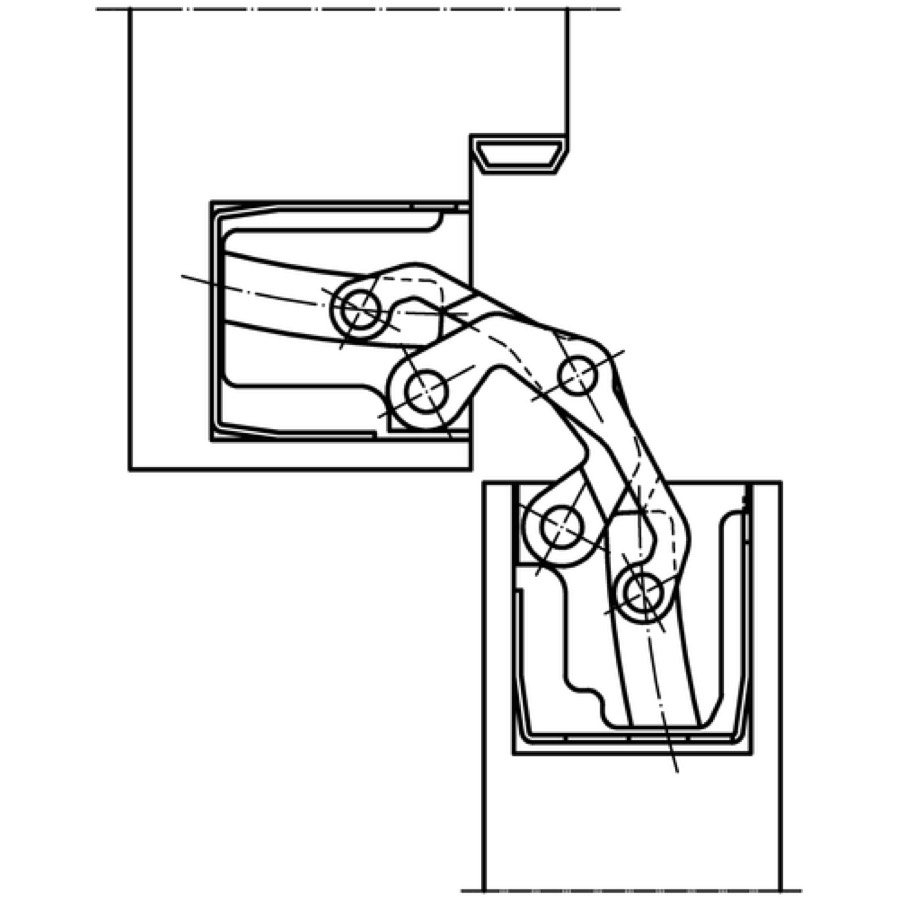 Петля скрытой установки SIMONSWERK TECTUS TE 640 3D