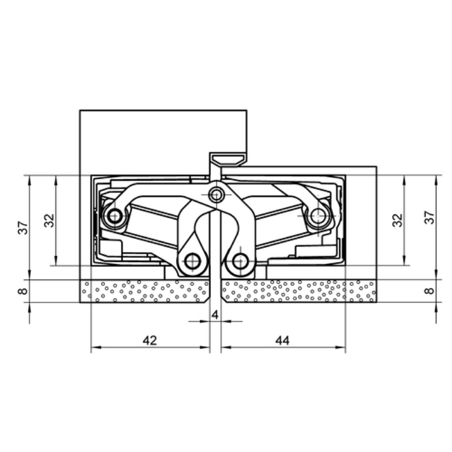 Петля скрытой установки SIMONSWERK TECTUS TE 540 3D A8