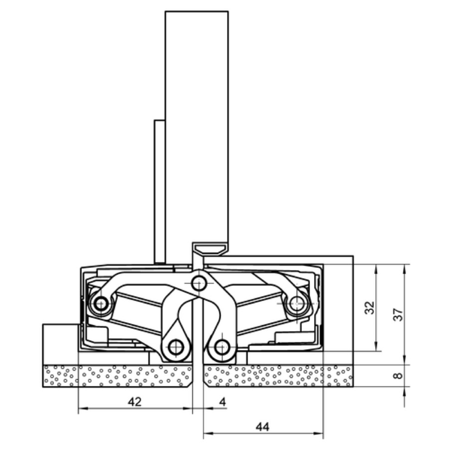 Петля скрытой установки SIMONSWERK TECTUS TE 540 3D A8