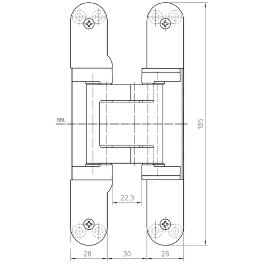 Петля скрытой установки SIMONSWERK TECTUS TE 541 3D FVZ