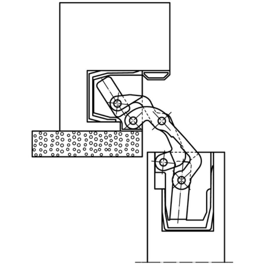Петля скрытой установки SIMONSWERK TECTUS TE 541 3D FVZ