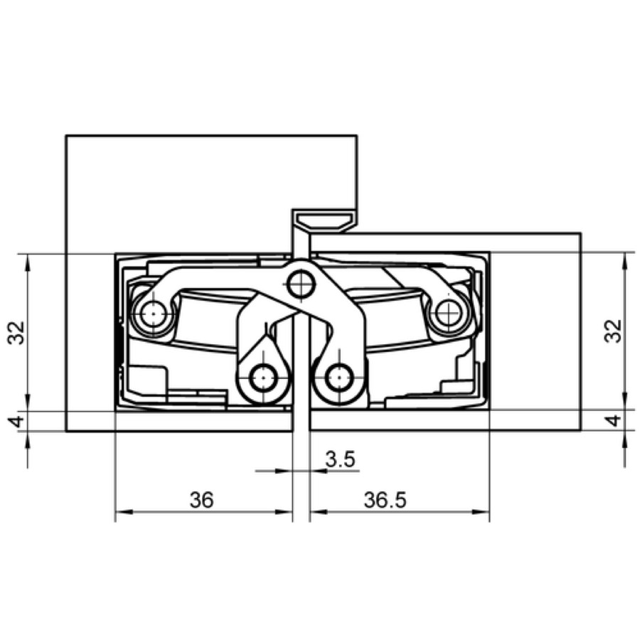 Петля скрытой установки SIMONSWERK TECTUS TE 540 3D