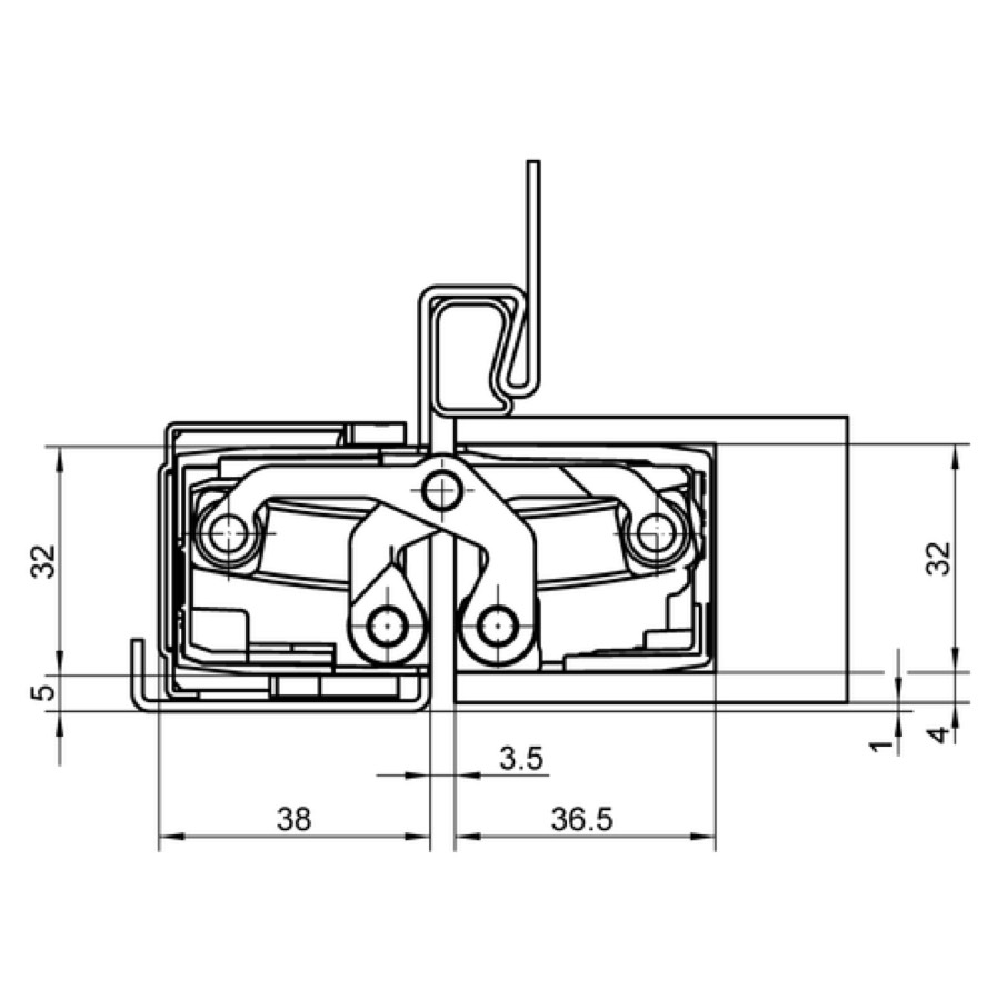 Петля скрытой установки SIMONSWERK TECTUS TE 540 3D