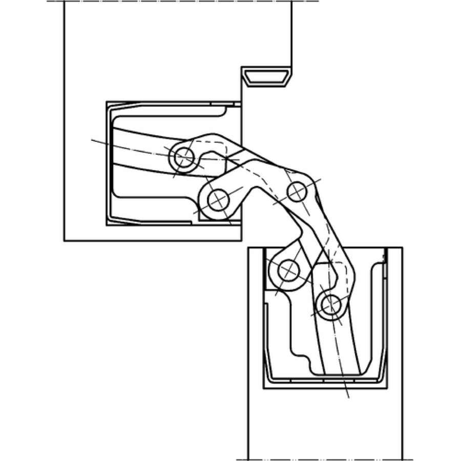 Петля скрытой установки SIMONSWERK TECTUS TE 540 3D
