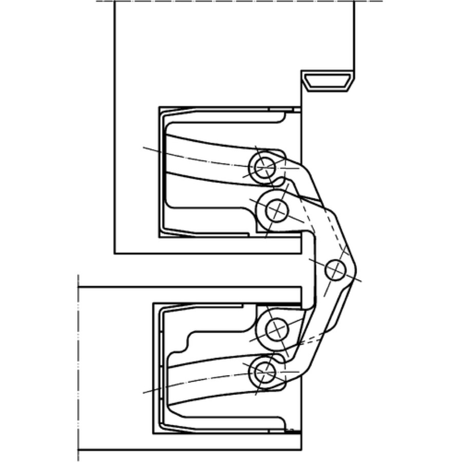 Петля скрытой установки SIMONSWERK TECTUS TE 540 3D