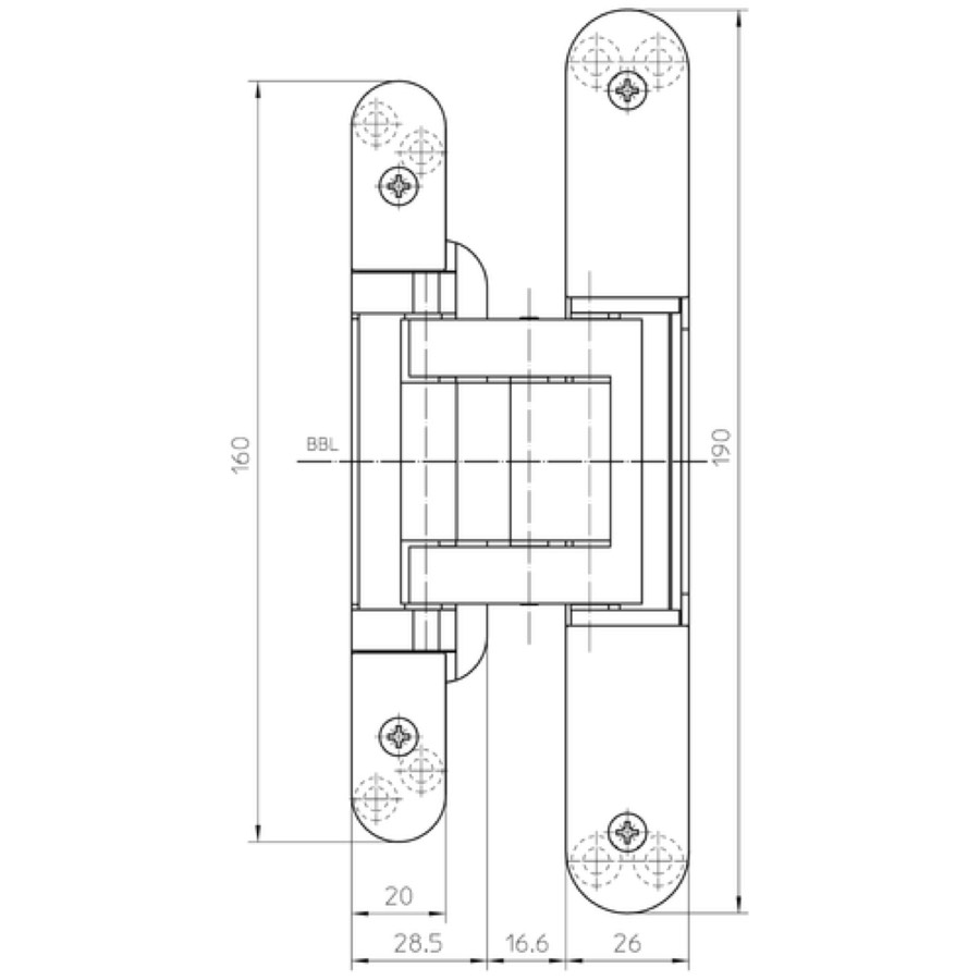 Петля скрытой установки SIMONSWERK TECTUS TE 380 3D