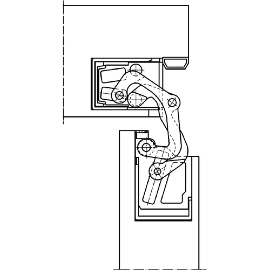Петля скрытой установки SIMONSWERK TECTUS TE 380 3D