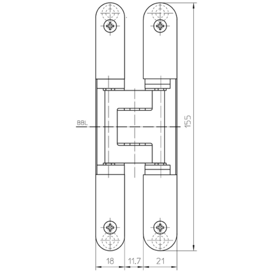Петля скрытой установки SIMONSWERK TECTUS TE 240 3D