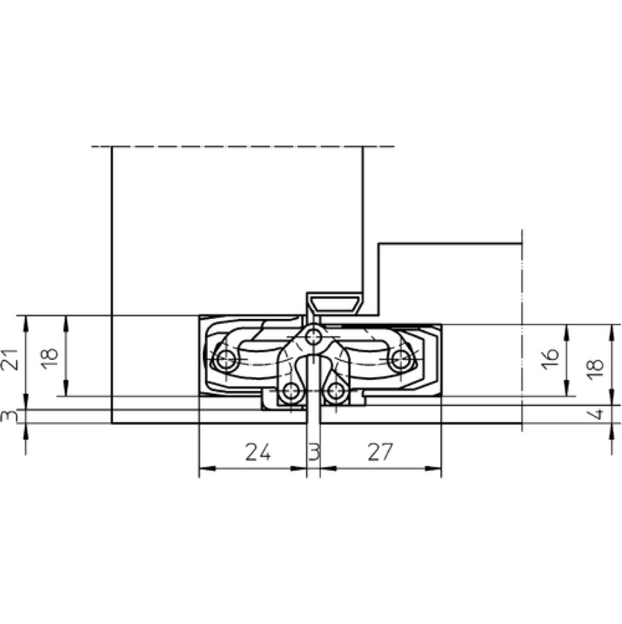Петля скрытой установки SIMONSWERK TECTUS TE 240 3D