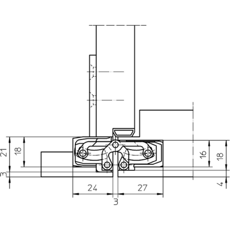 Петля скрытой установки SIMONSWERK TECTUS TE 240 3D