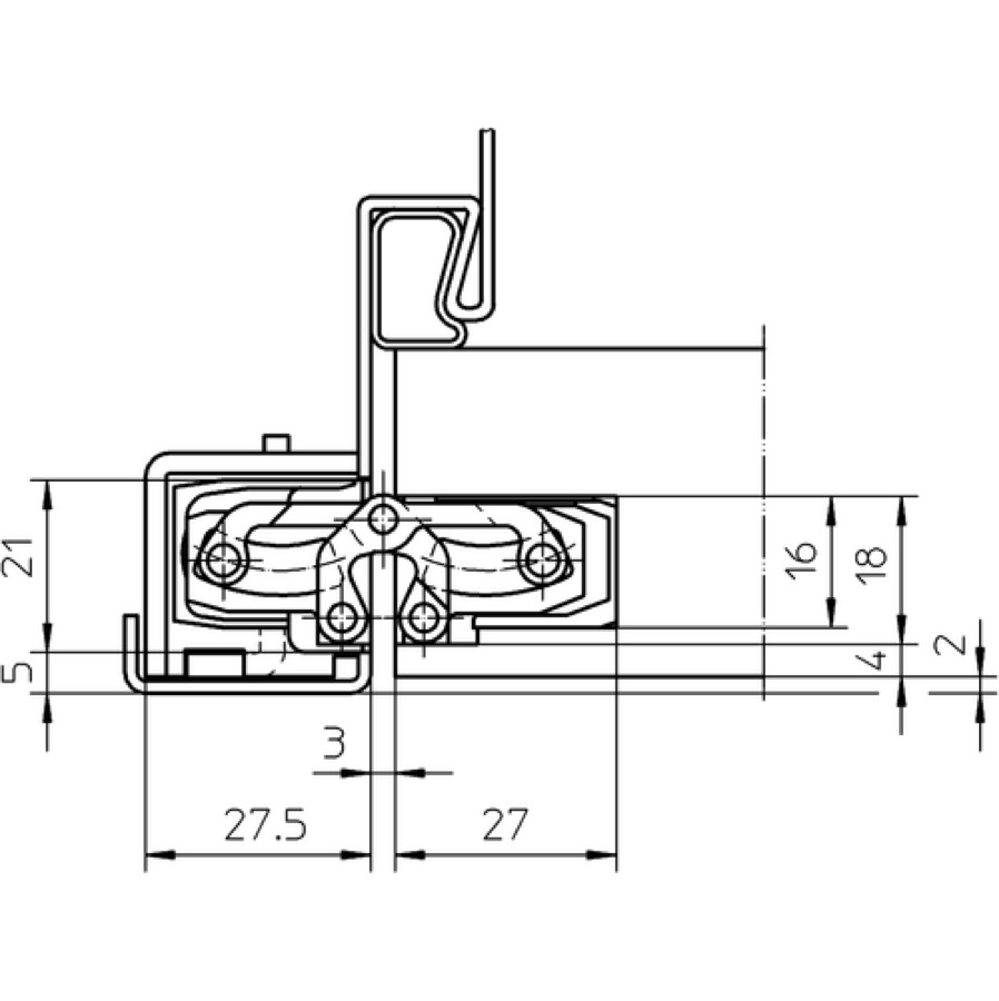 Петля скрытой установки SIMONSWERK TECTUS TE 240 3D