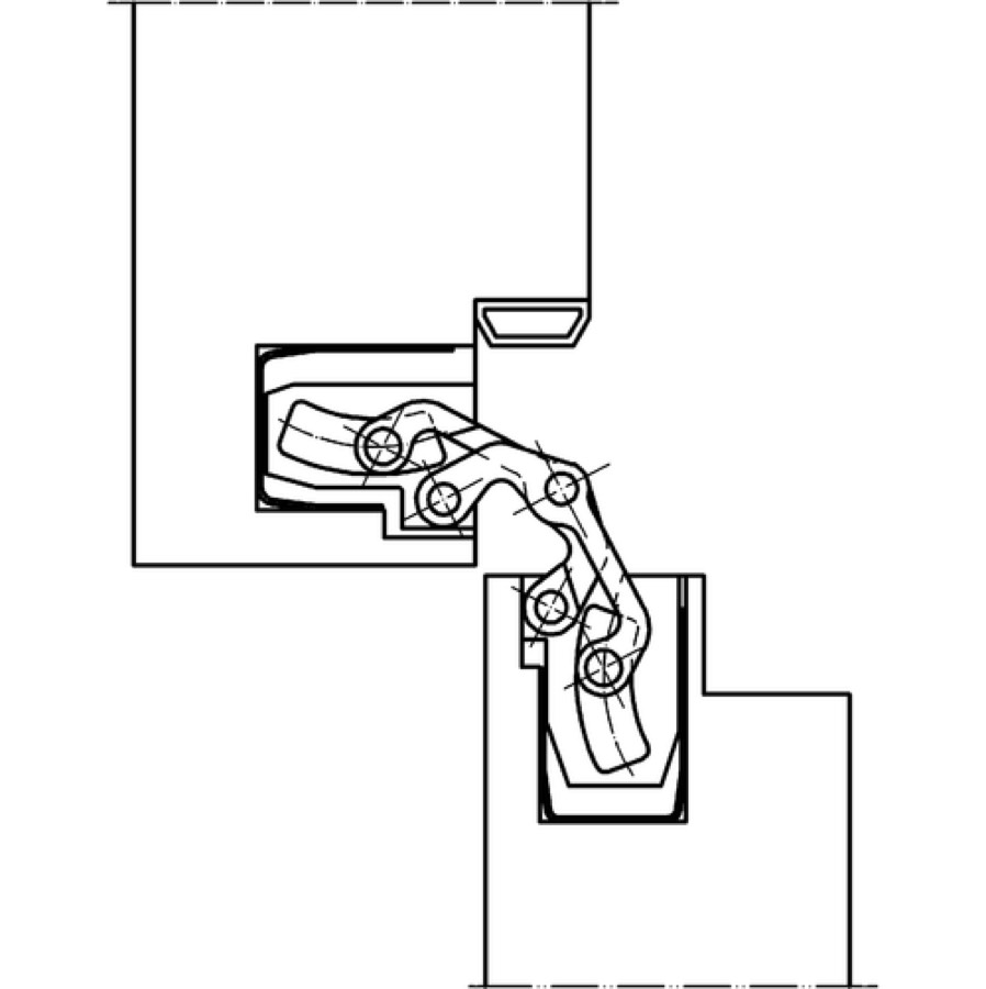 Петля скрытой установки SIMONSWERK TECTUS TE 240 3D