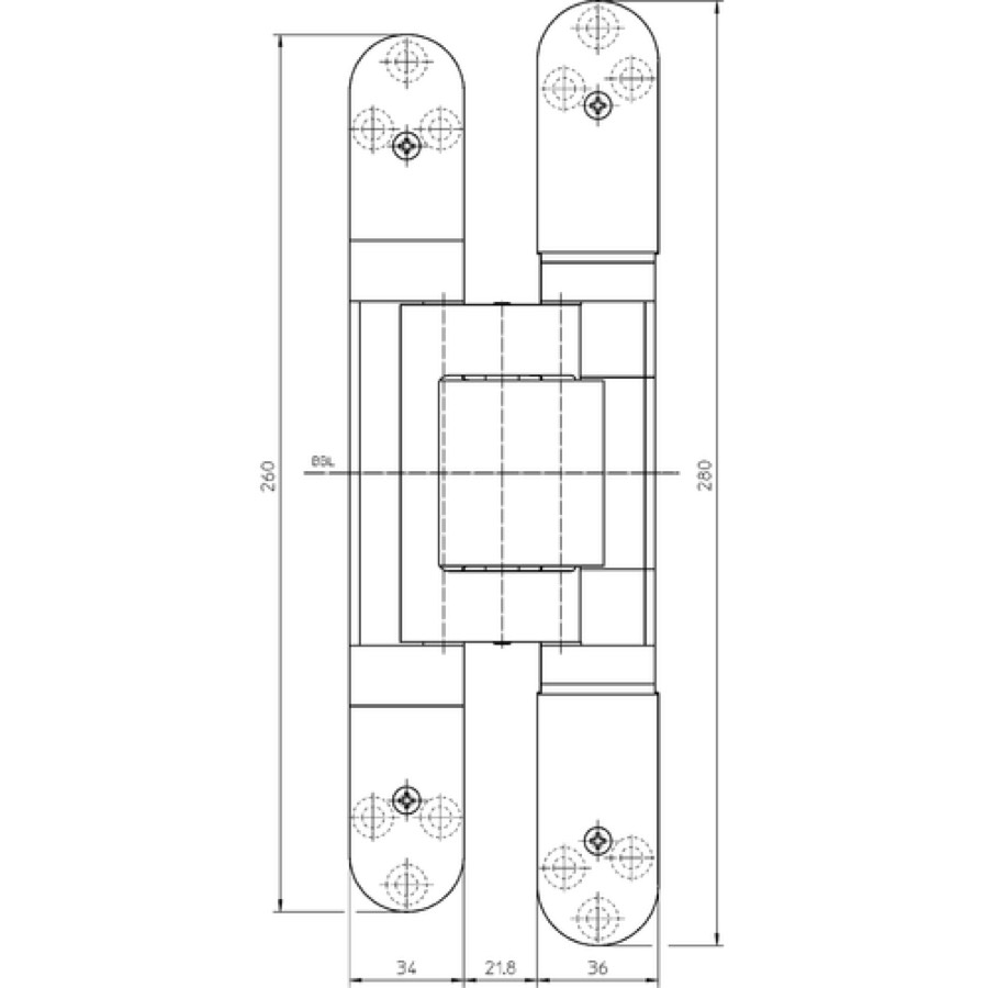 Петля скрытой установки SIMONSWERK TECTUS TE 645 3D