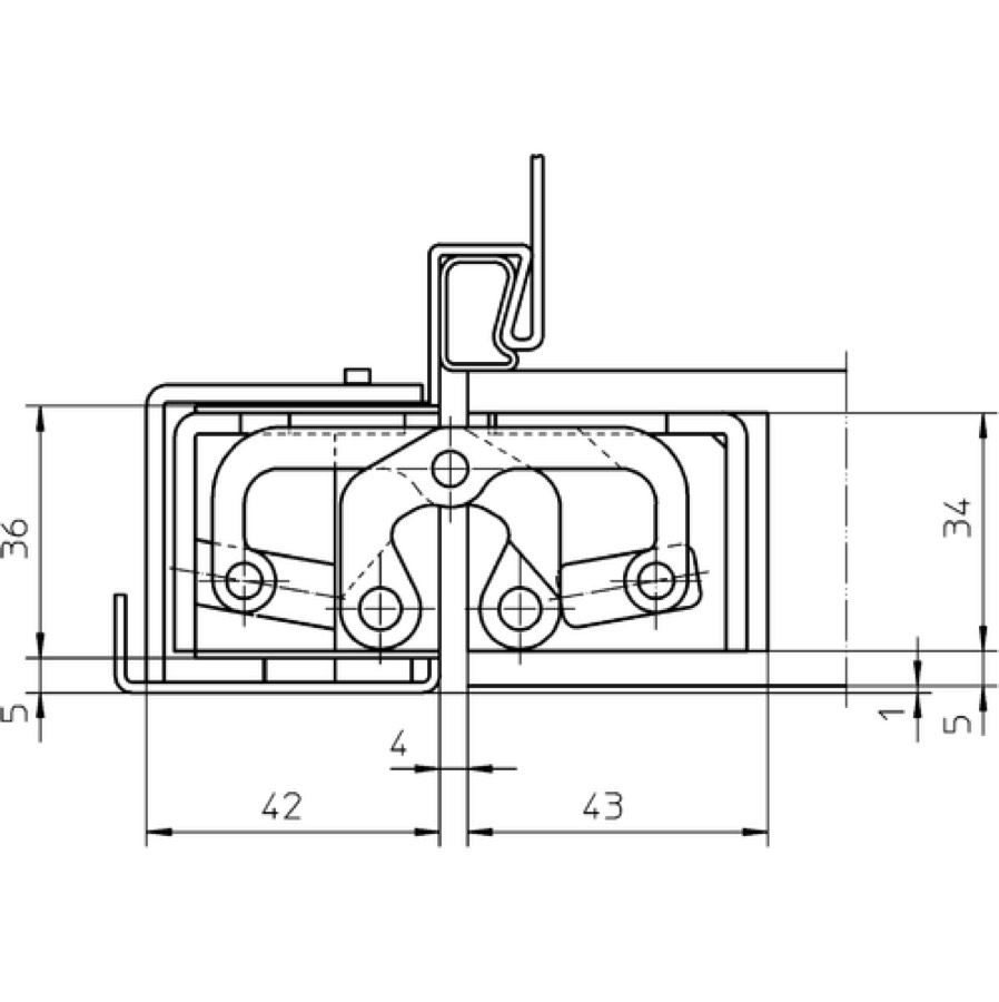 Петля скрытой установки SIMONSWERK TECTUS TE 645 3D