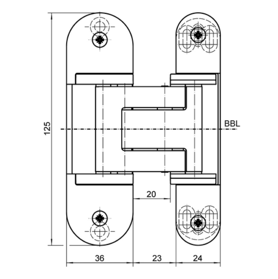 Петля скрытой установки SIMONSWERK TECTUS TE 311 3D FVZ 44