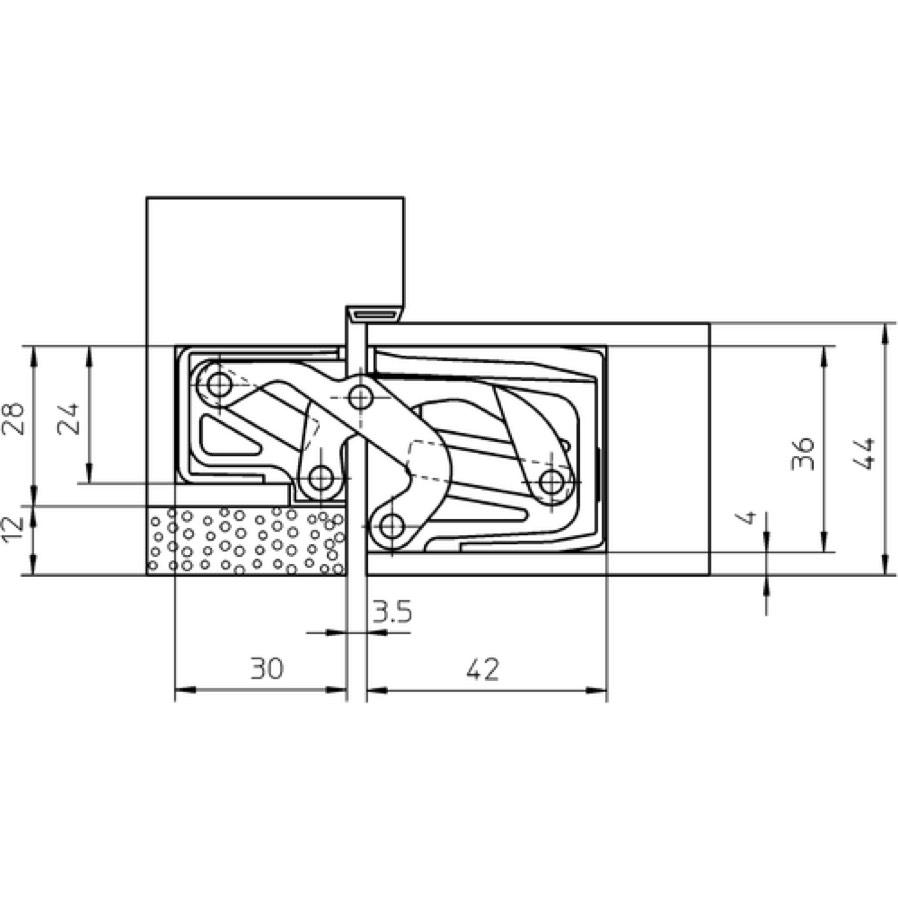 Петля скрытой установки SIMONSWERK TECTUS TE 311 3D FVZ 44
