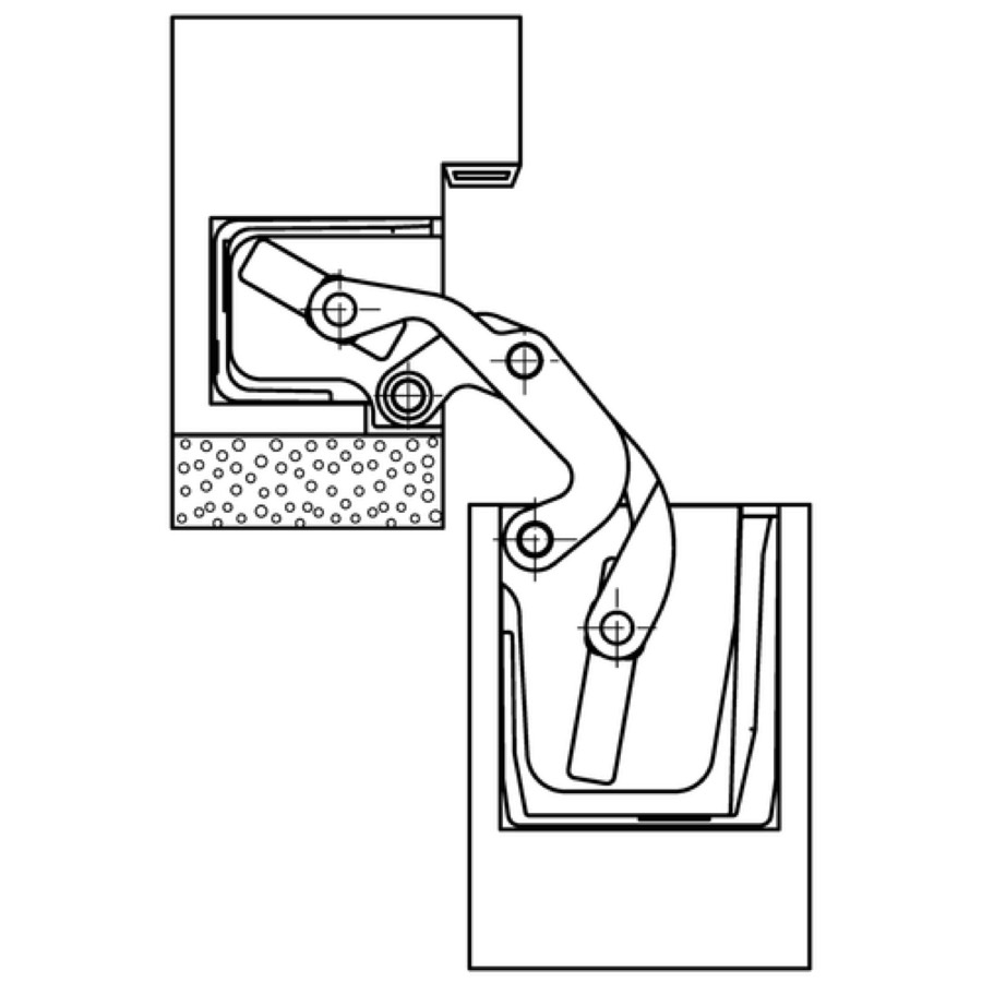 Петля скрытой установки SIMONSWERK TECTUS TE 311 3D FVZ 44