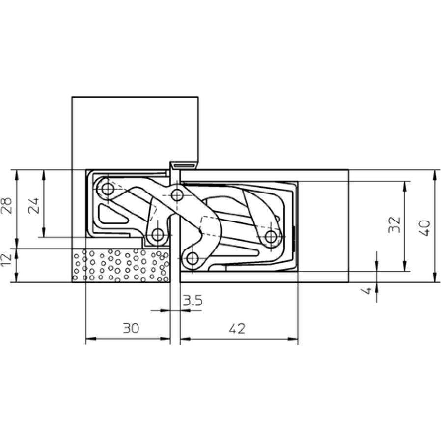 Петля скрытой установки SIMONSWERK TECTUS TE 311 3D FVZ 40