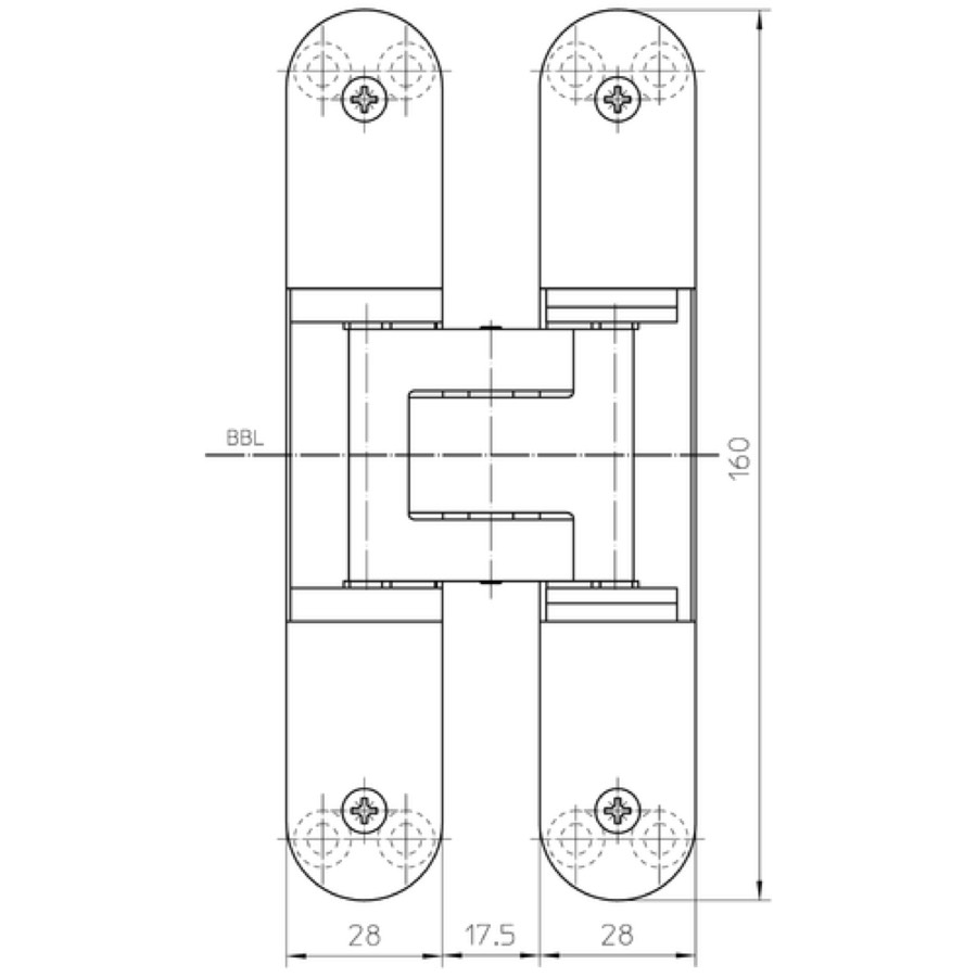 Петля скрытой установки SIMONSWERK TECTUS TE 340 3D ENERGY