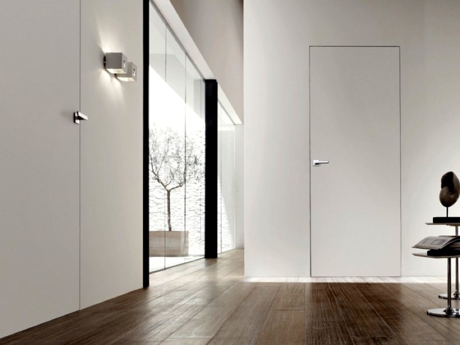 Межкомнатная скрытая дверь Porte Vista Интерио Invisible Наружное открывание
